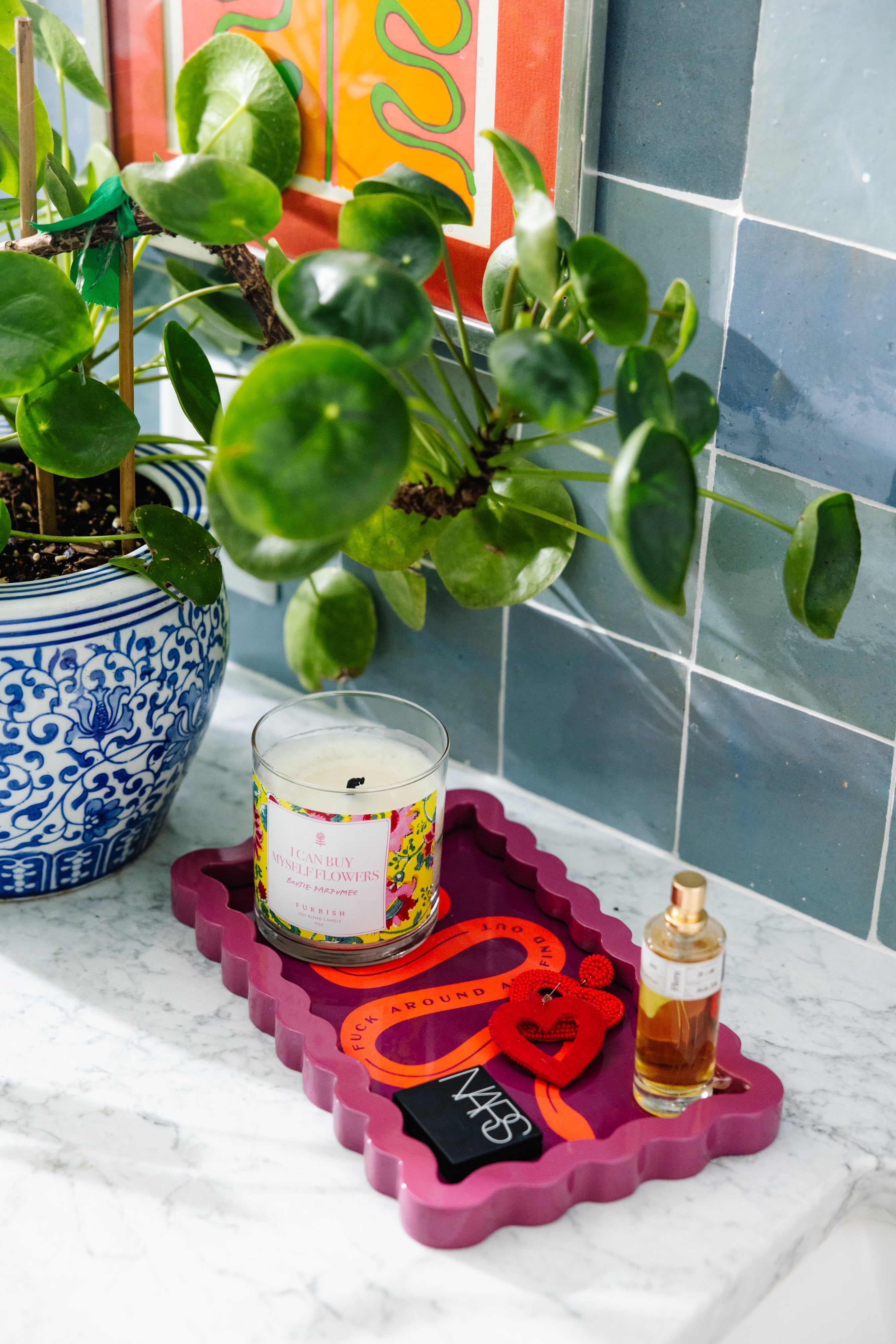 Limited Edition “F*ck Around” Lacquer Tray | High-Gloss Artisan Statement