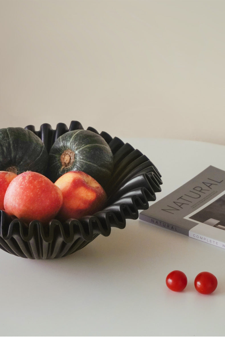 Resin Wave Bowl | Sculptural Modern Centerpiece