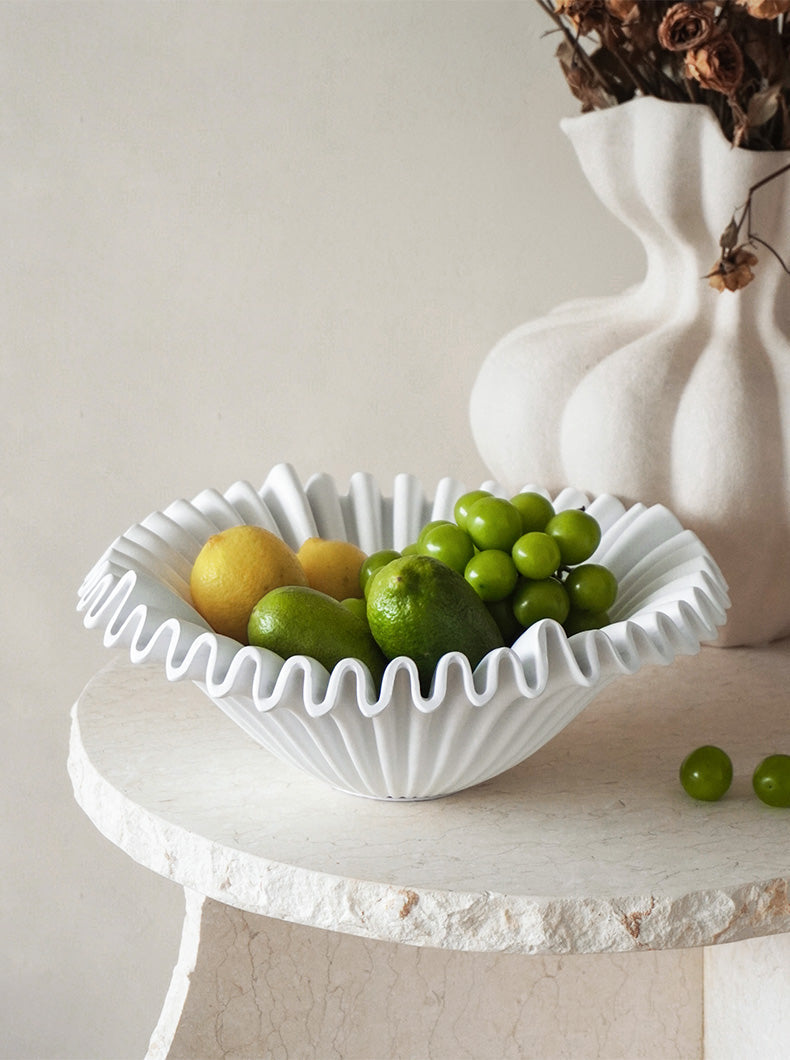 Resin Wave Bowl | Sculptural Modern Centerpiece